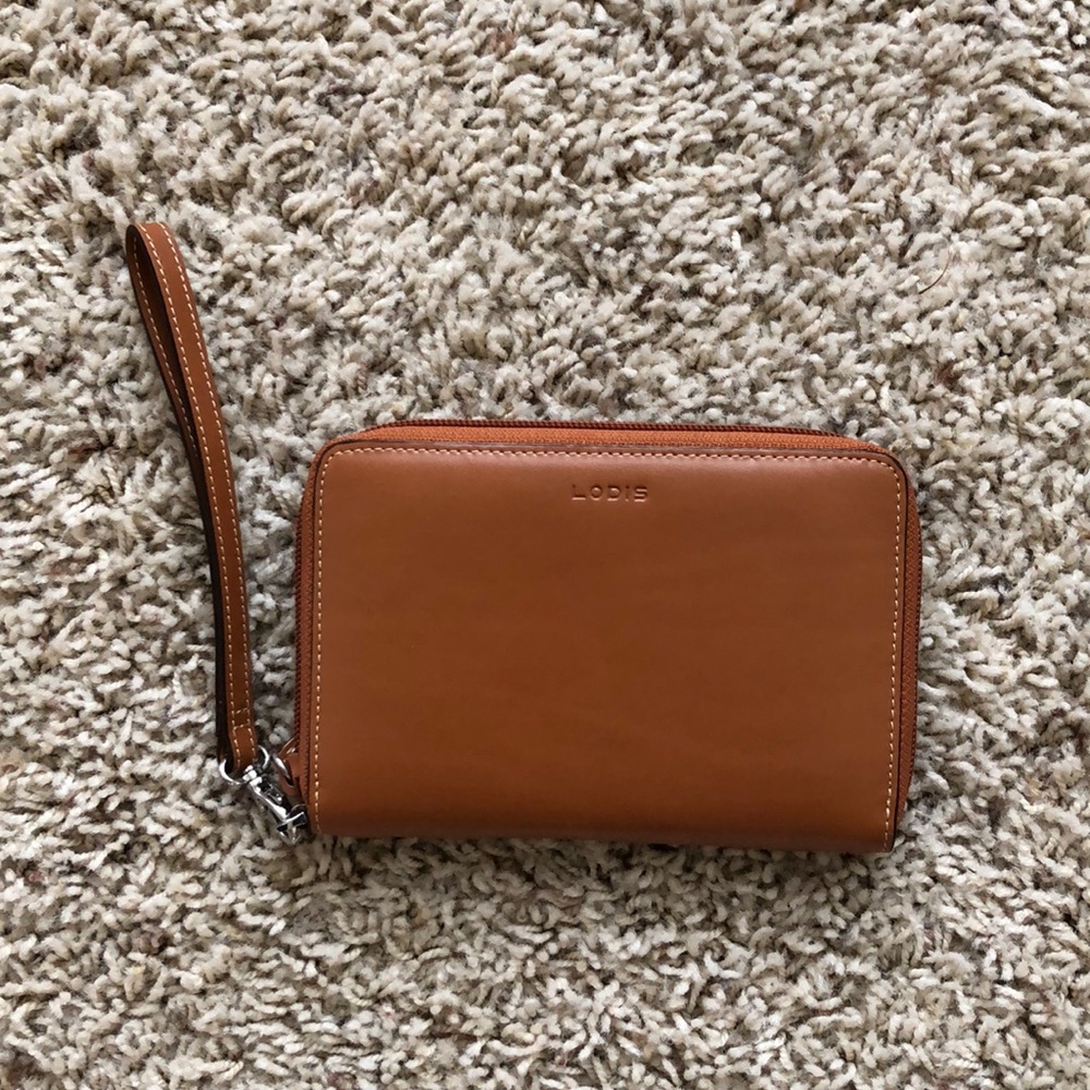 Leather LODIS wristlet
